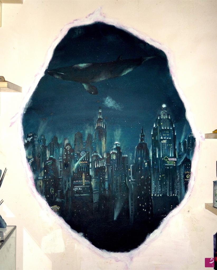 quadri in vendita online - Squarcio su Rapture -Bioshock- (murale) 