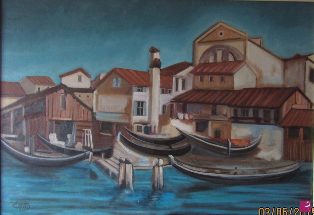 quadri in vendita online - Squero di San Trovaso - Venezia