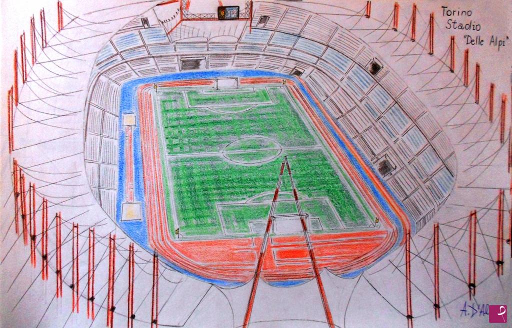 quadri in vendita online - Stadio "Delle Alpi" - Torino