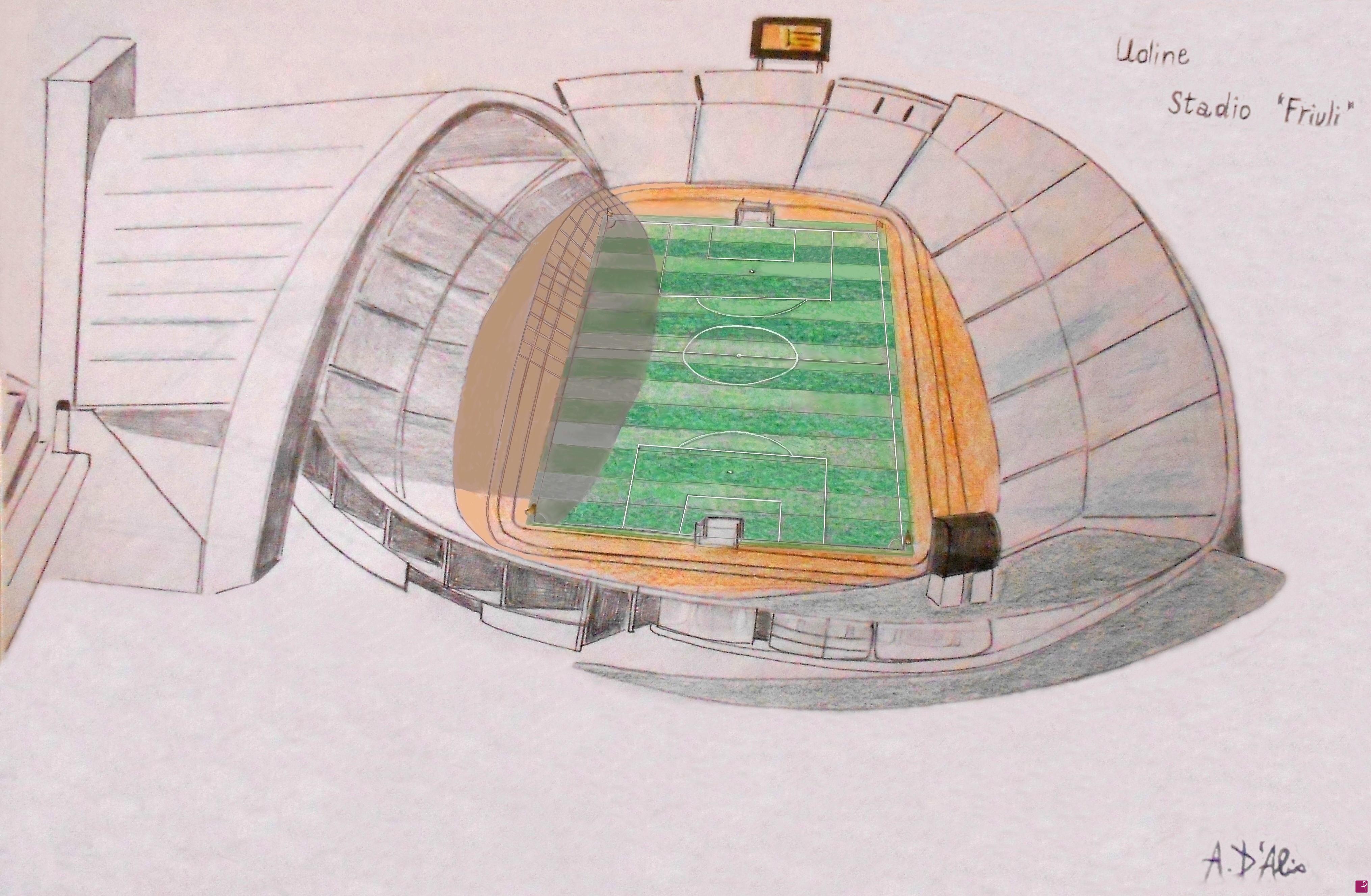 quadri in vendita online - Stadio "Friuli" - Udine