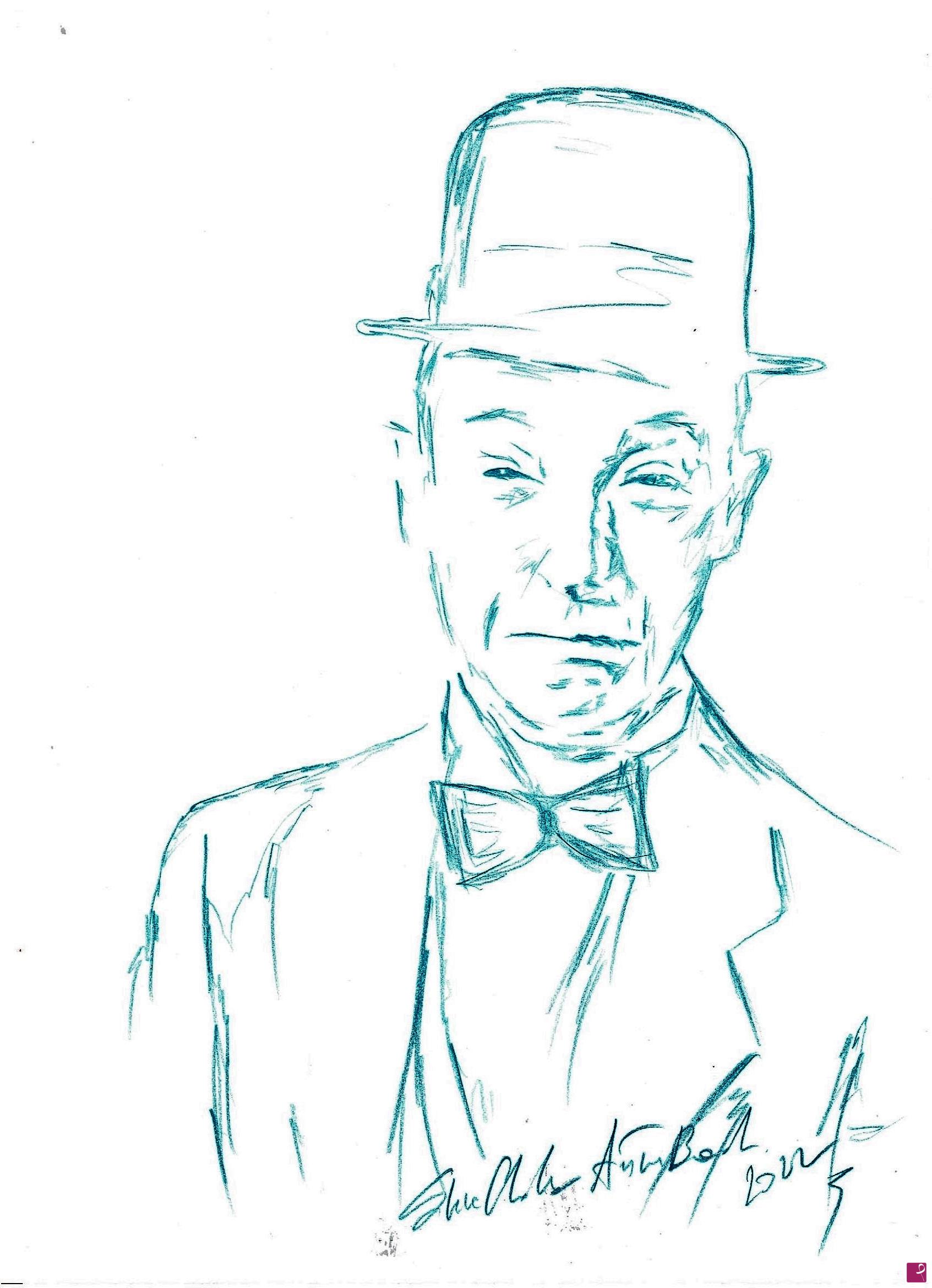 quadri in vendita online - Stan Laurel 
