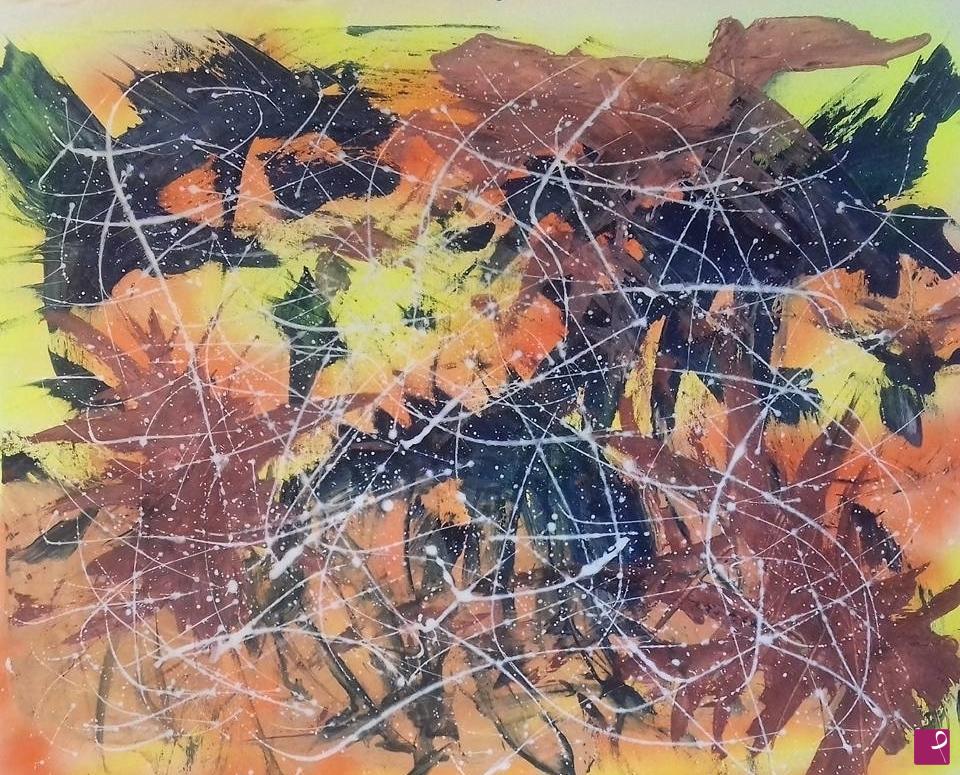 quadri in vendita online - Star Forge - Fucina stellare Dipinto originale su tela Quadro astratto pezzo unico 