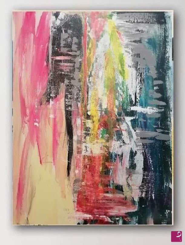 quadri in vendita online - Starman dipinto originale su tela quadro astratto unico Lovisi Valter grande 75 cm