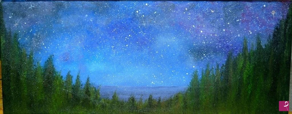 quadri in vendita online - Starry Forest