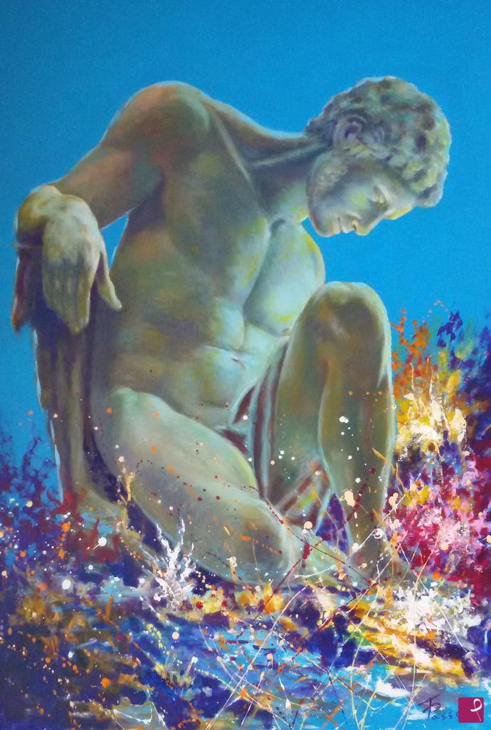 quadri in vendita online - Statua Gladiatore morente