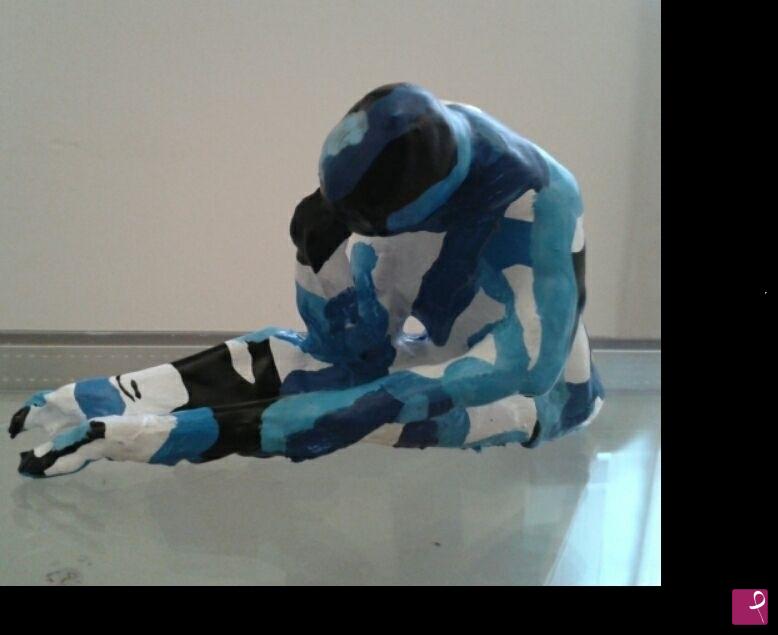 quadri in vendita online - statua scultura astratta pregio   COZZANI "hombre Color" pezzo unico astratto opera unica 