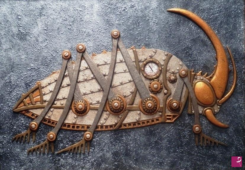 quadri in vendita online - Steampunk Bug