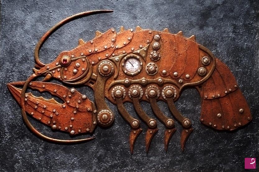 quadri in vendita online - Steampunk Lobster