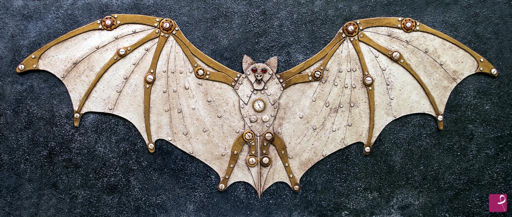 quadri in vendita online - Steampunk Vampire Bat