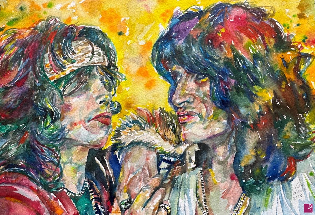 quadri in vendita online - STEVEN TYLER e JOE PERRY - AEROSMITH