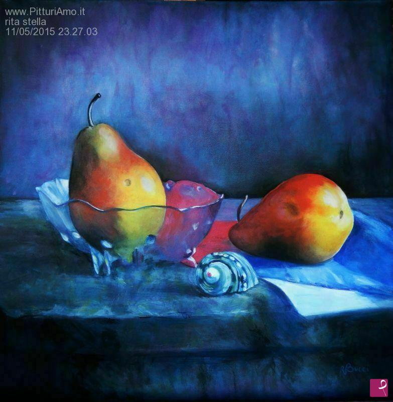 quadri in vendita online - still life con pere