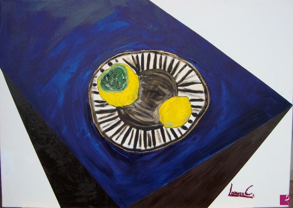 quadri in vendita online - STILL LIFE (TWO LEMONS)