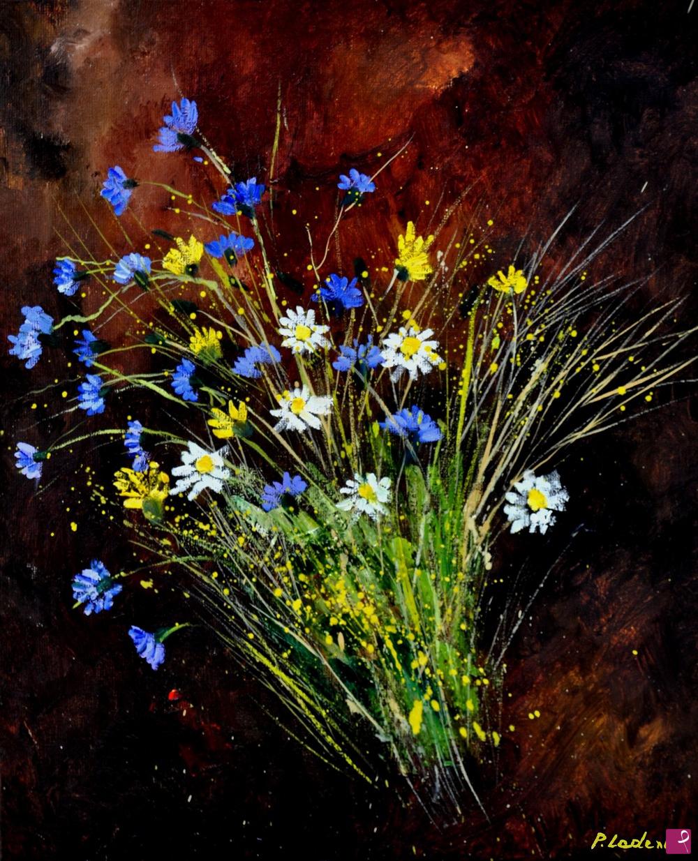 quadri in vendita online - Still life wild flowers 56