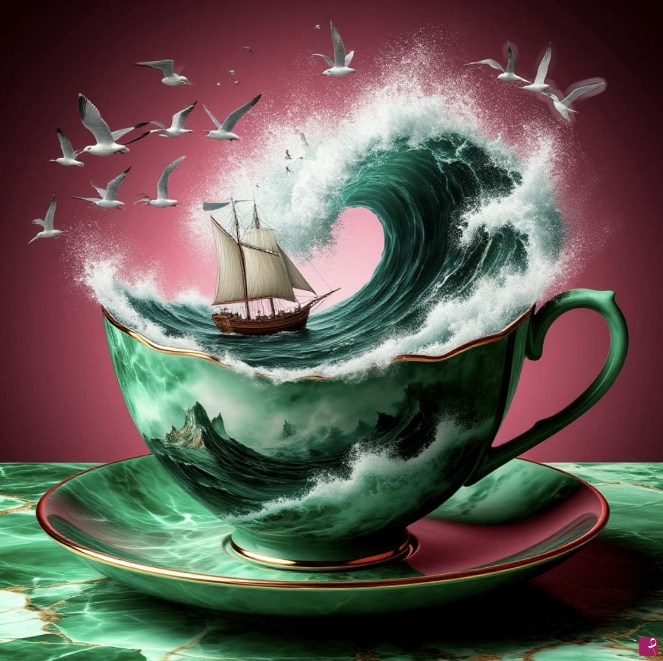 quadri in vendita online - Storm in a cup