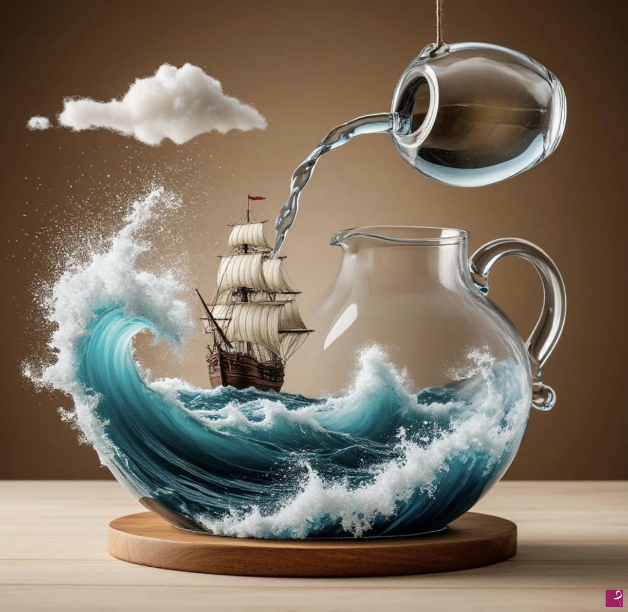 quadri in vendita online - Storm in teacup