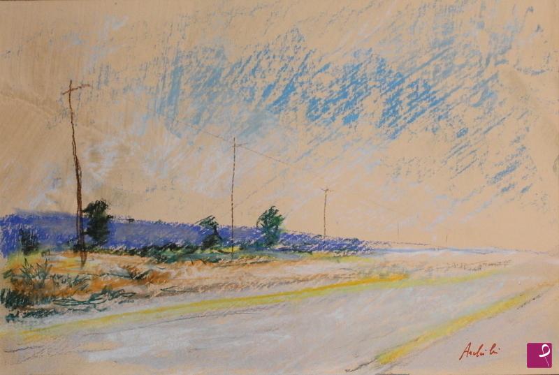 quadri in vendita online - strada deserta