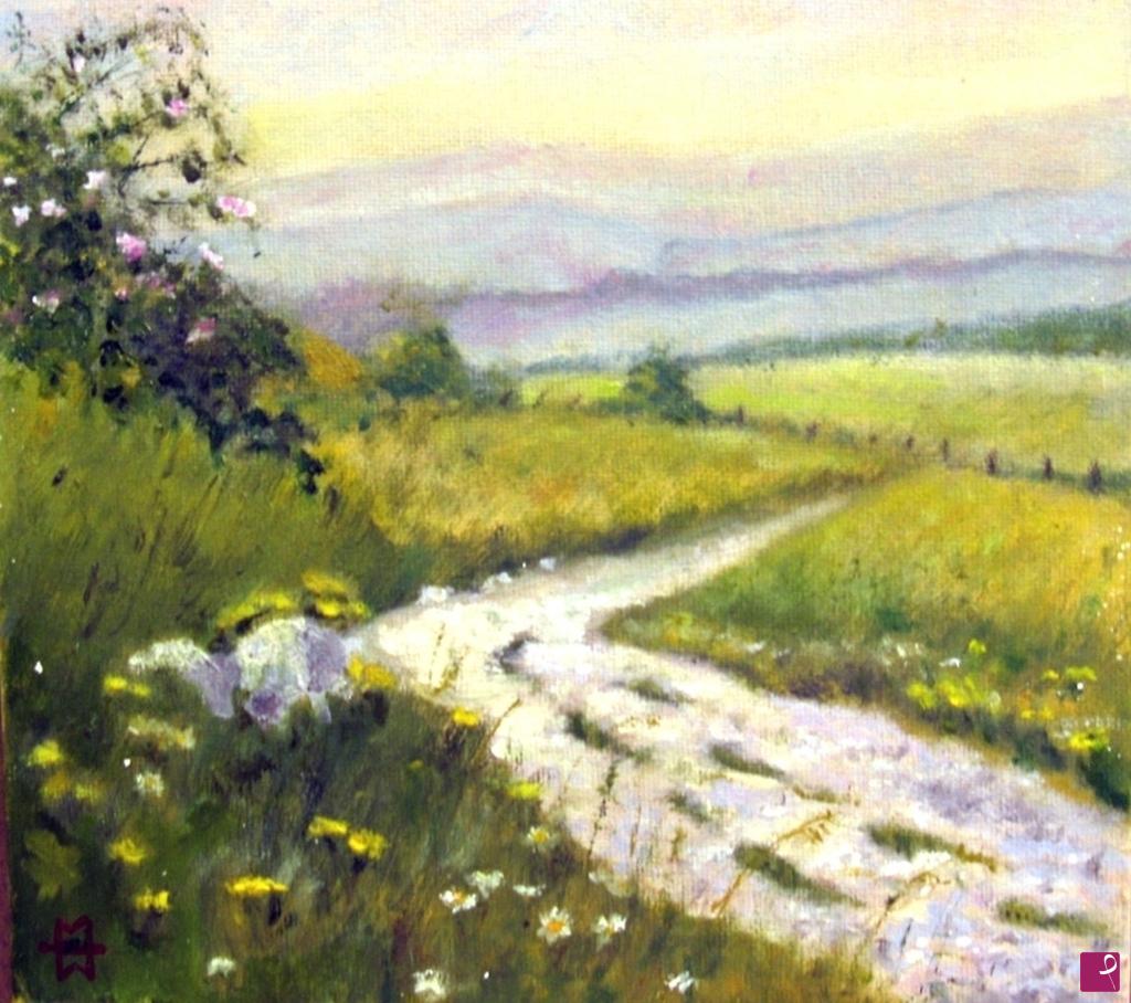 quadri in vendita online - Strada di campagna 1