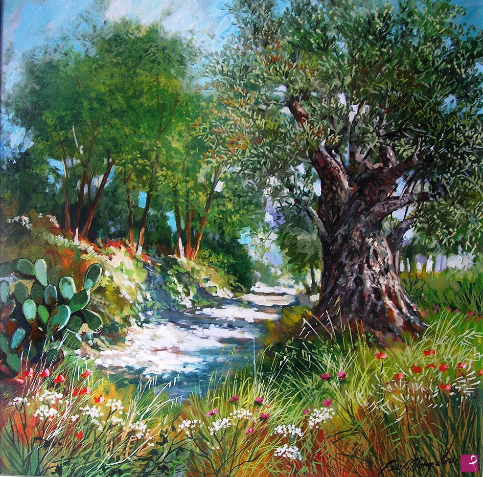 quadri in vendita online - Strada di Campagna