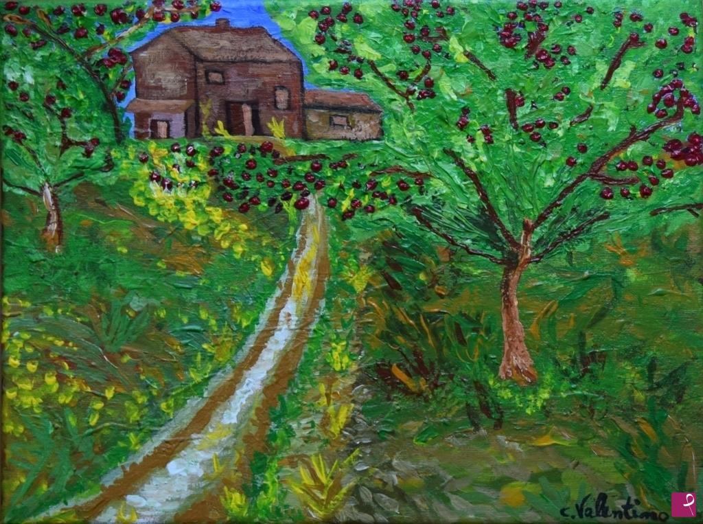 quadri in vendita online - STRADA DI CAMPAGNA