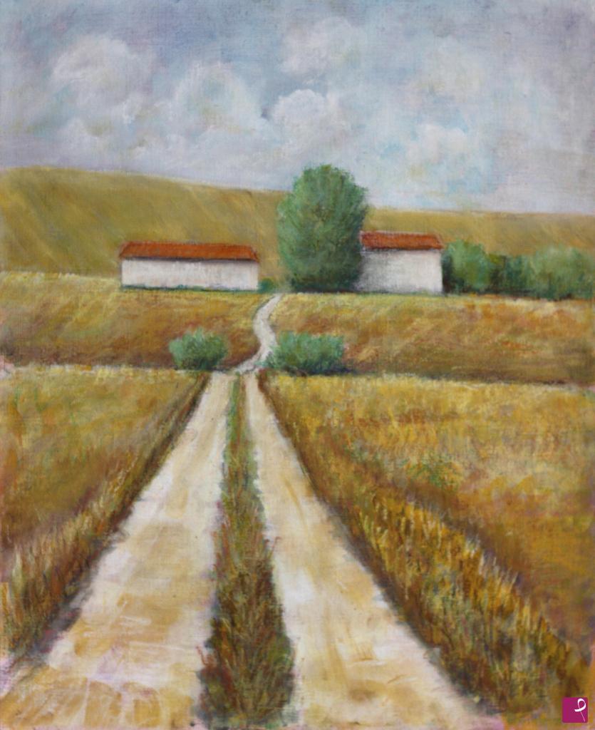 quadri in vendita online - strada di campagna