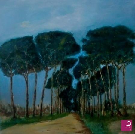 quadri in vendita online - strada di campagna