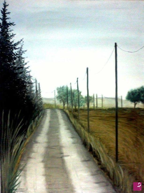 quadri in vendita online - Strada natura