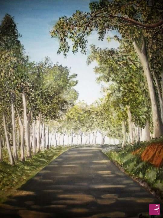 quadri in vendita online - Strada natura