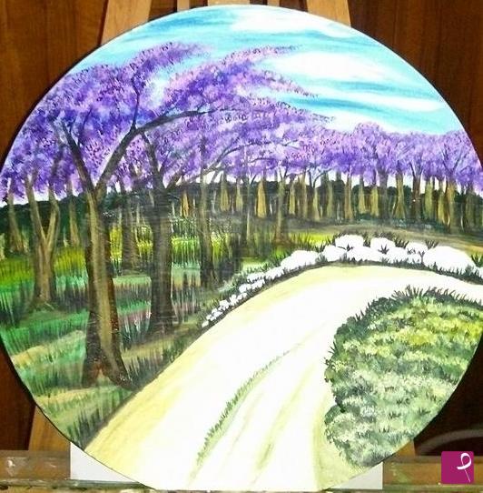 quadri in vendita online - STRADA NEL BOSCO