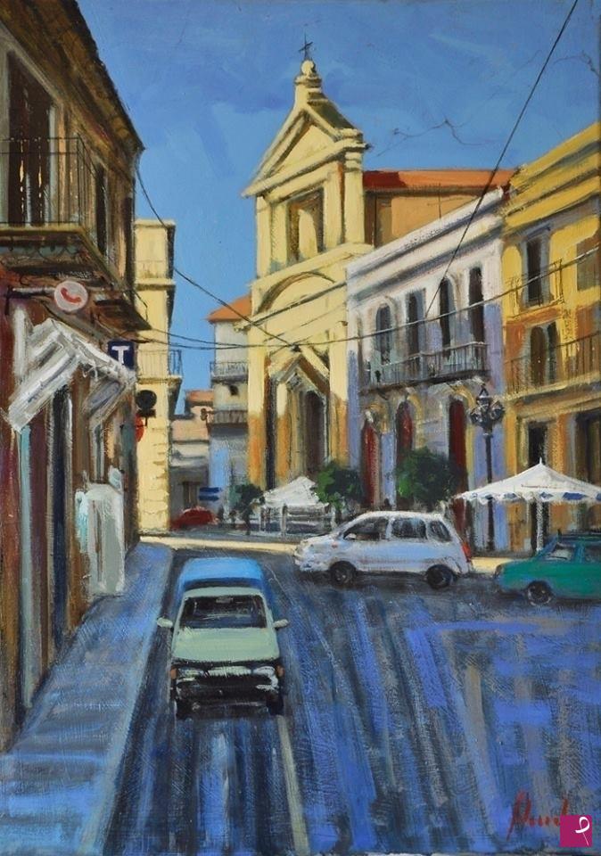 quadri in vendita online - Strada siciliana