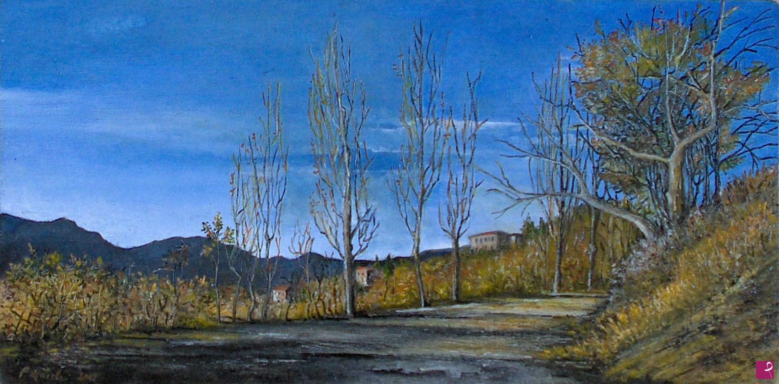 quadri in vendita online - Strada verso il Poggio