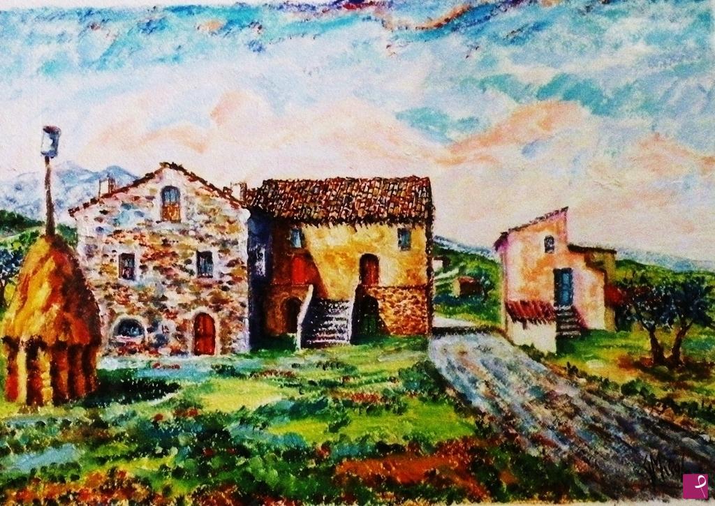 quadri in vendita online - STRADA VERSO LA VALLE 