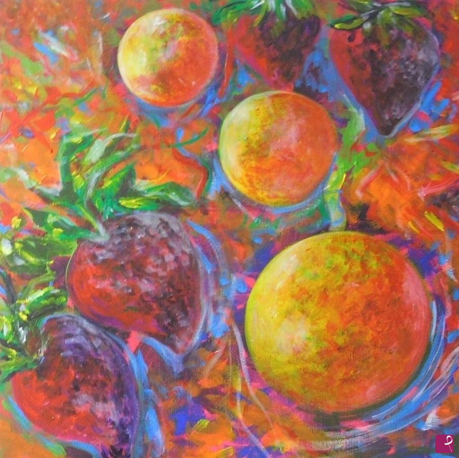quadri in vendita online - Strawberry And Planet