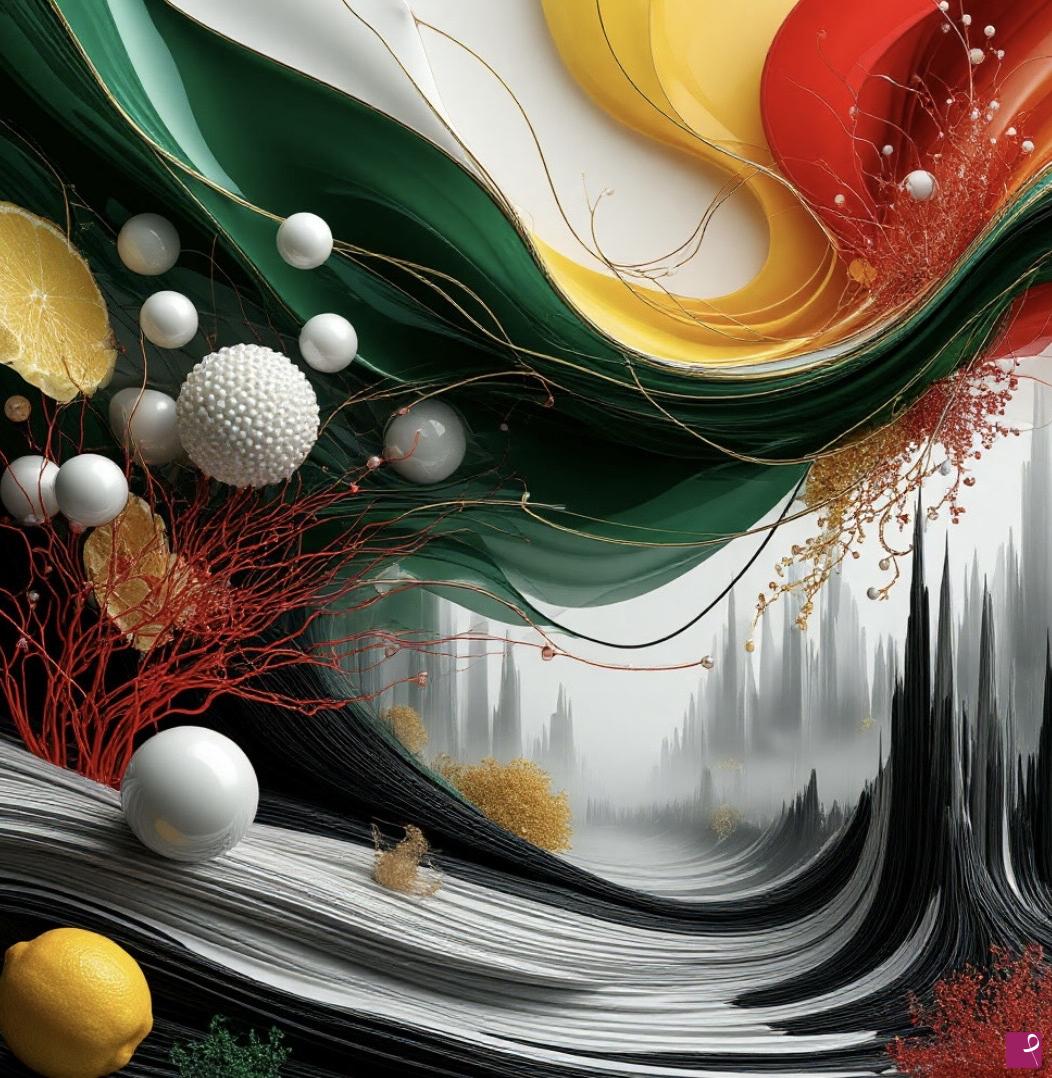 quadri in vendita online - Streams of colored wind