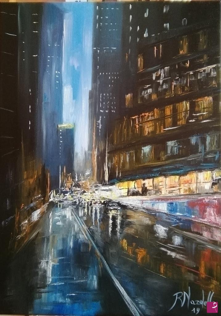quadri in vendita online - " STREET OF NEW YORK "