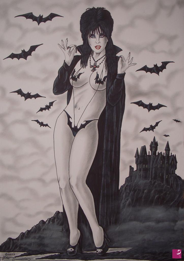 quadri in vendita online - Strega Elvira  "Bat Beach"