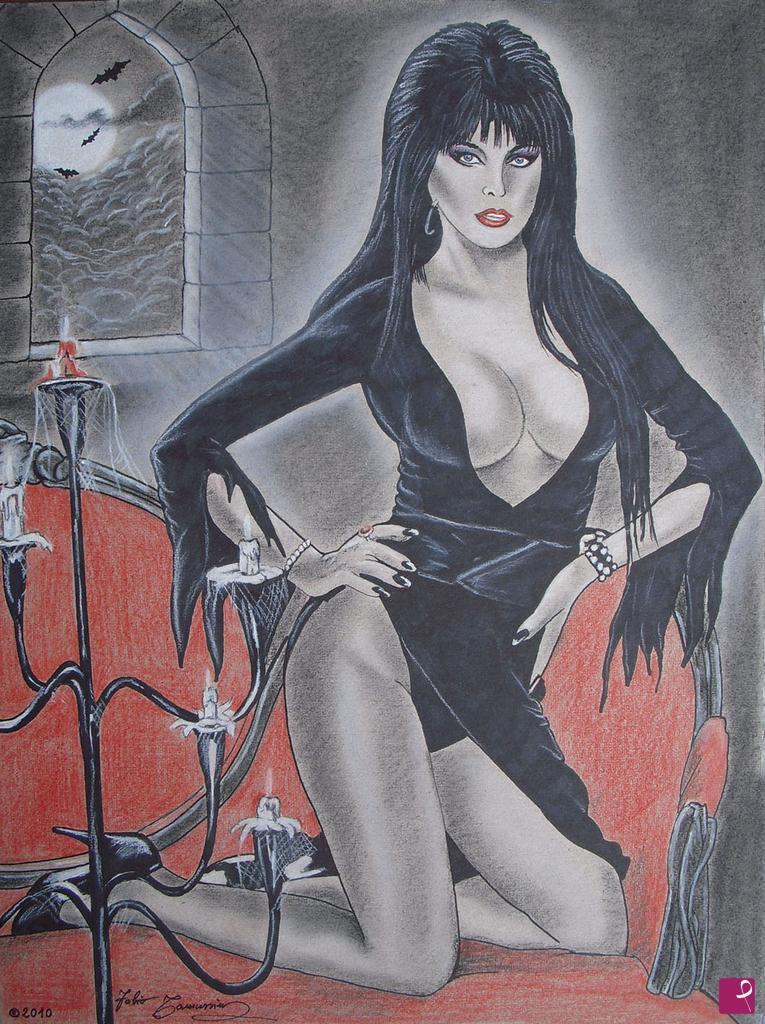 quadri in vendita online - Strega Elvira  "Red Sofa"