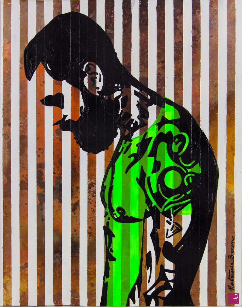 quadri in vendita online - Stripped Man