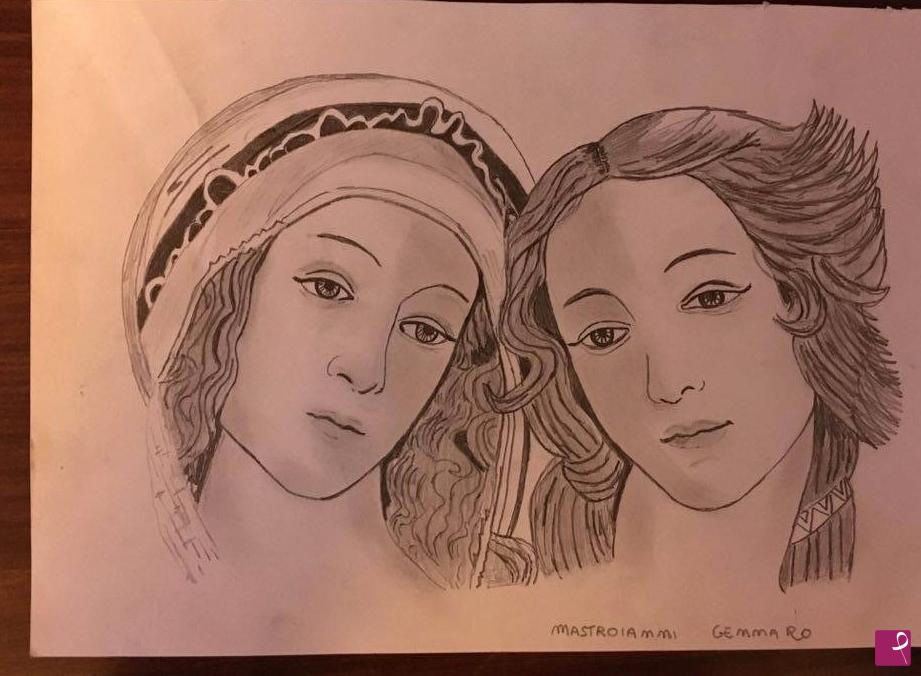 quadri in vendita online - studio a matita Botticelli