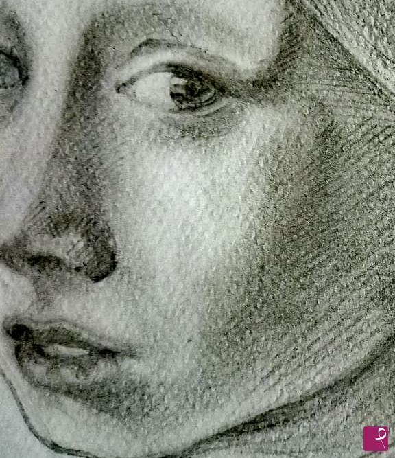 quadri in vendita online - Studio da J.Vermeer: la ragazza con l'orecchino di perla