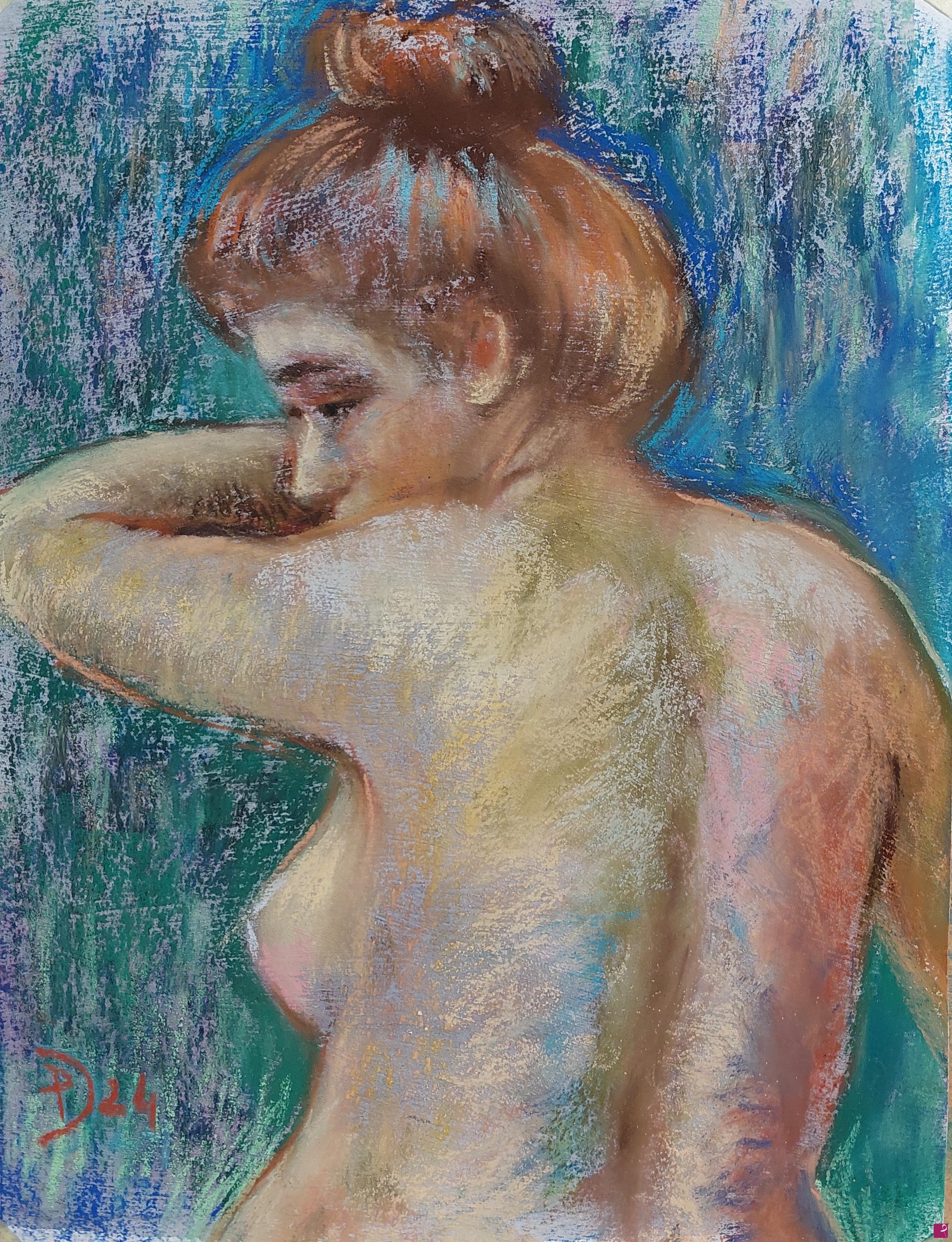 quadri in vendita online - Studio dall'opera di Zandomeneghi " Busto di ragazza nuda"