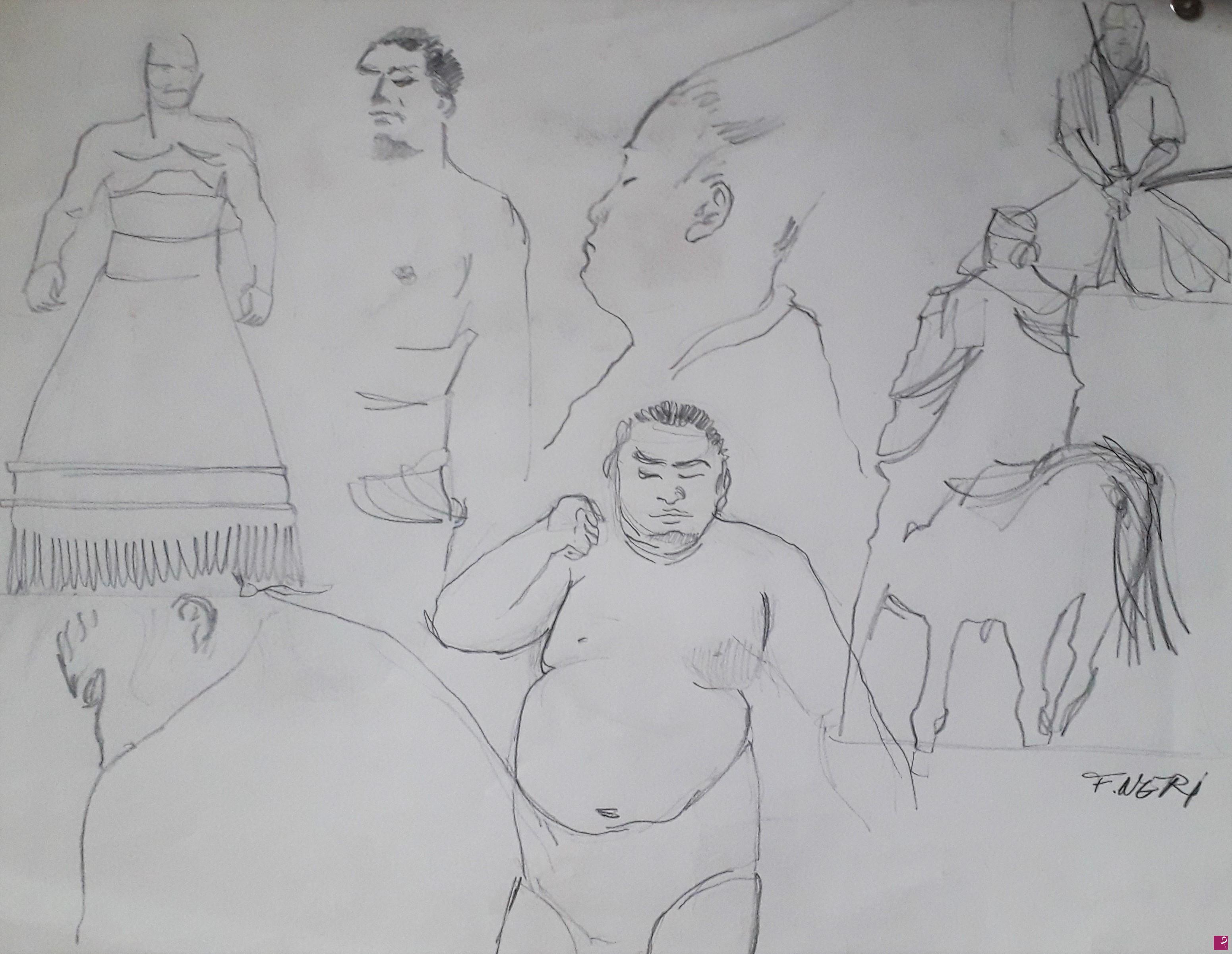 quadri in vendita online - Studio di personaggi per fumetto