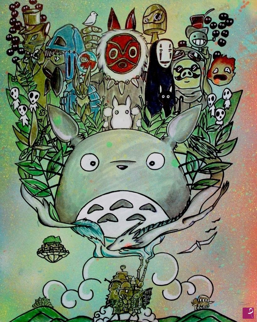 quadri in vendita online - Studio ghibli