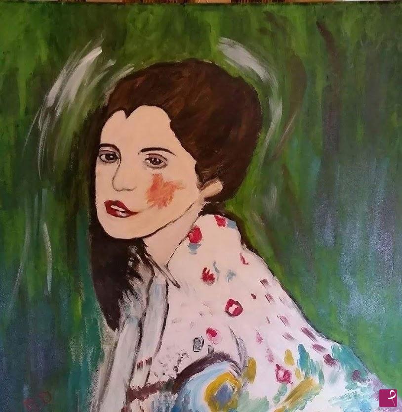 quadri in vendita online - Studio sulla dama di Klimt