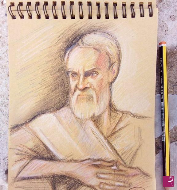 quadri in vendita online - Study - Head of a philosopher 