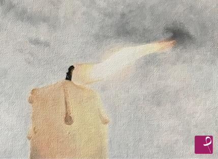 quadri in vendita online - study on the light of candles lit at various times of the day. 5/9
