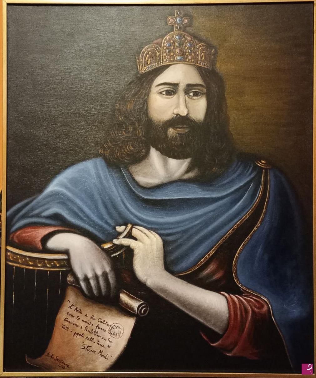 quadri in vendita online - Stupor Mundi - Federico II di Svevia