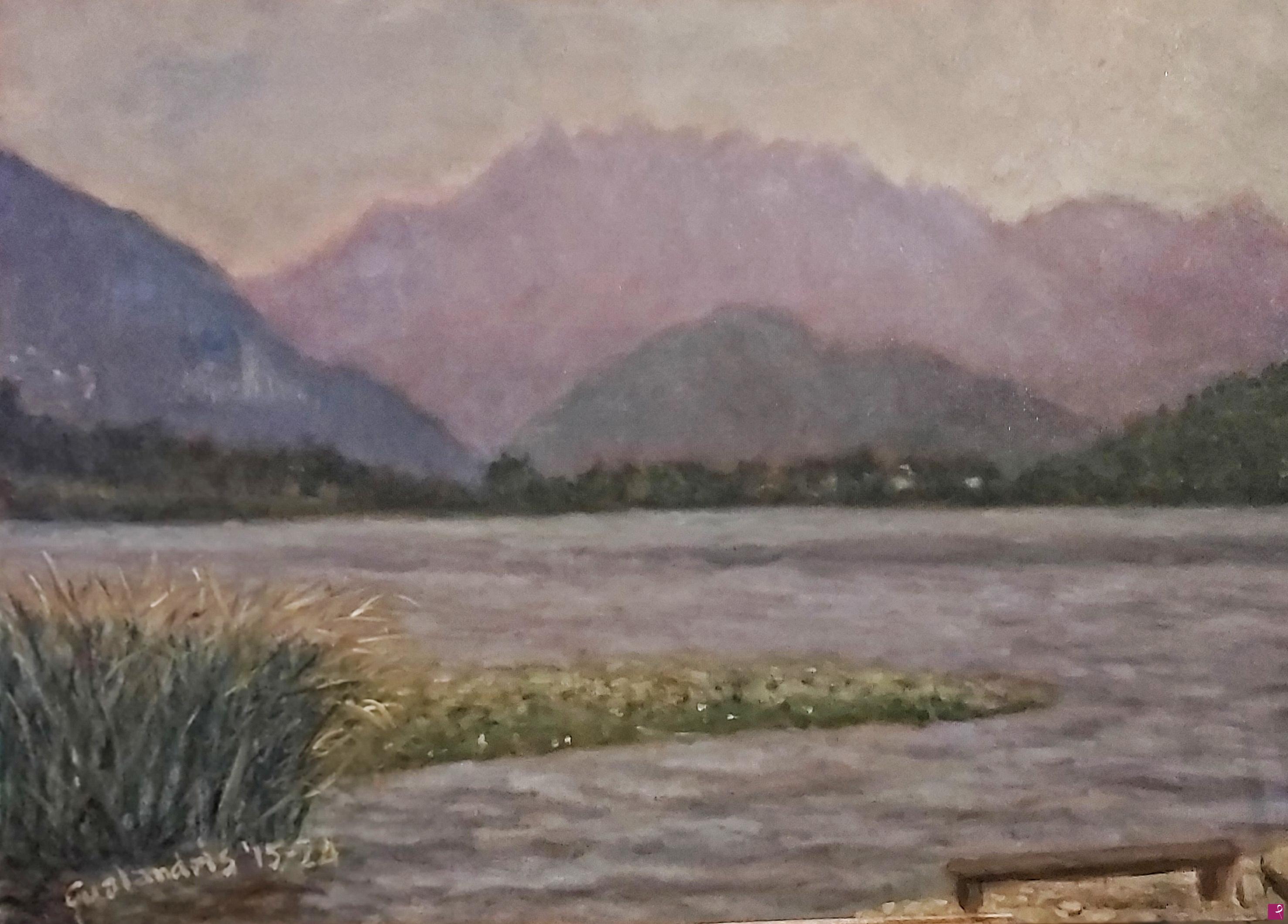 quadri in vendita online - Suggestioni mattutine (sul lago di Alserio) - Rif.LG196-CL-OT50X70-O/2015-24