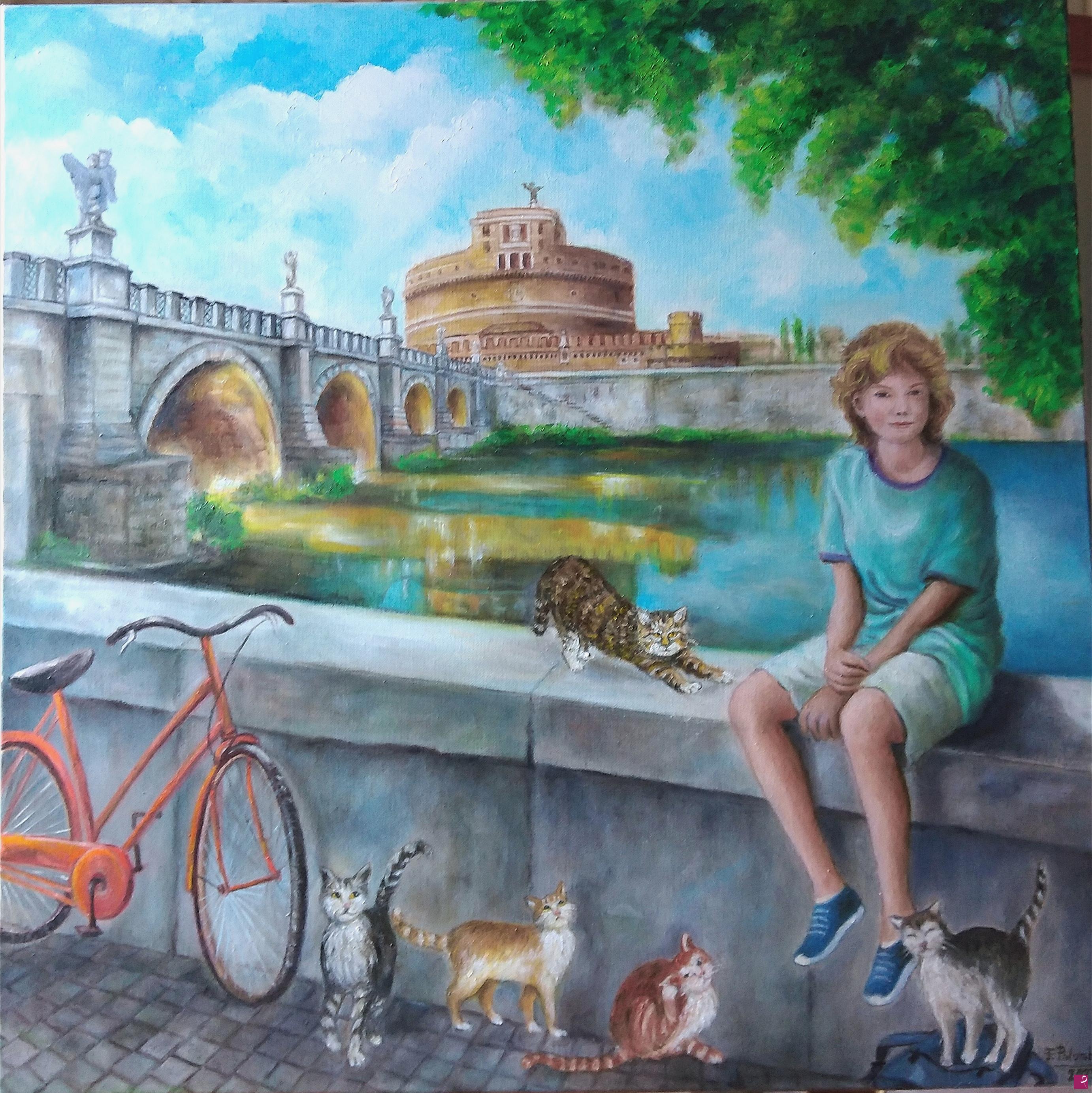 quadri in vendita online - Suggestioni romane:  Castel Sant Angelo 