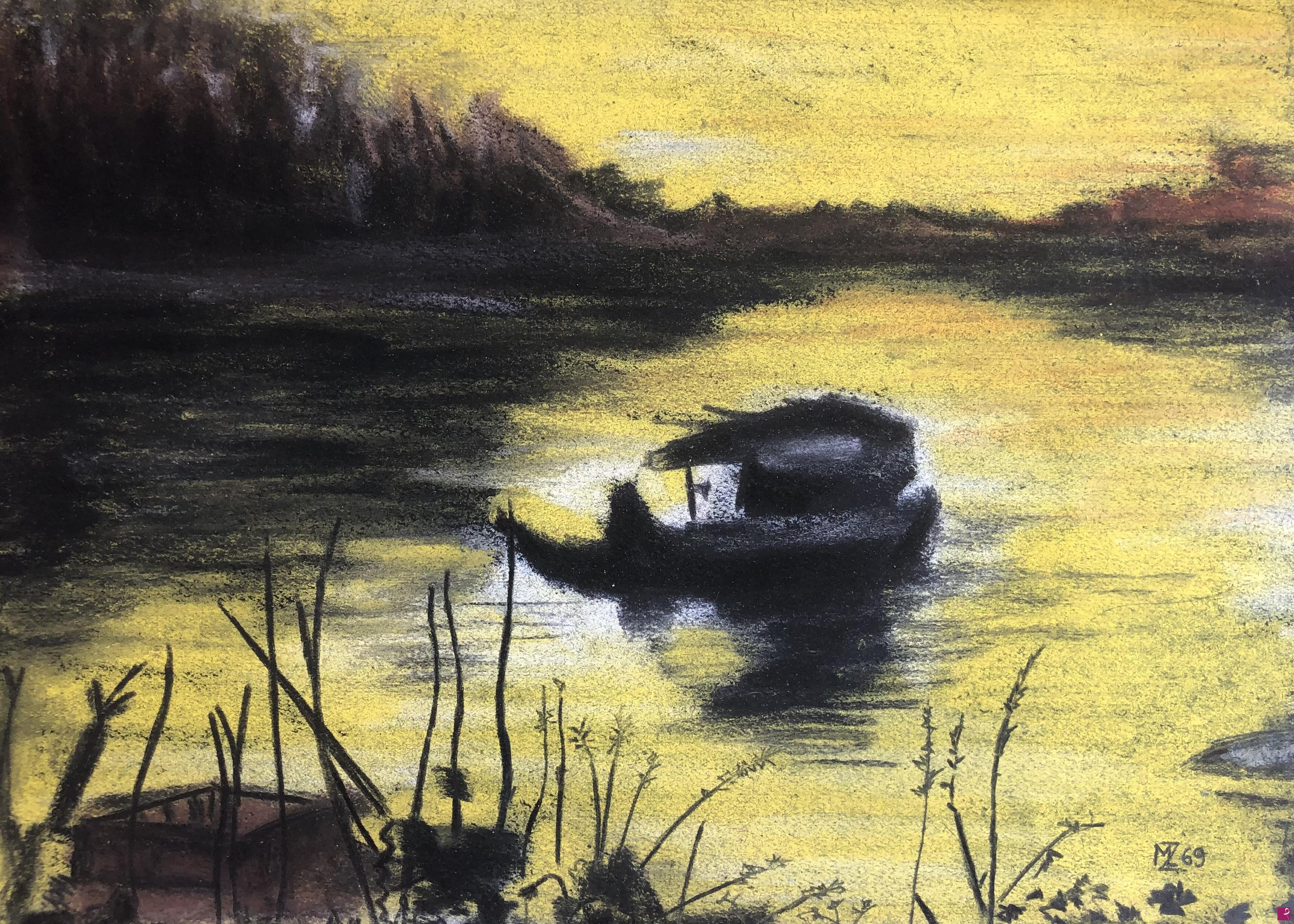 quadri in vendita online - Sul fiume giallo