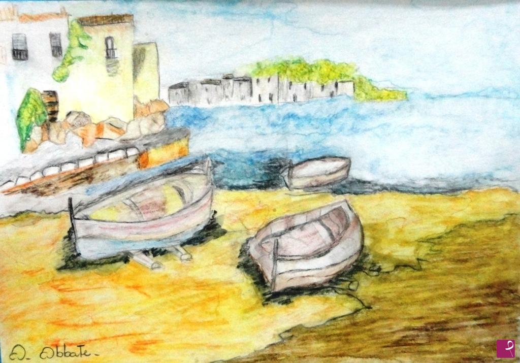 quadri in vendita online - Sulla riva del mare